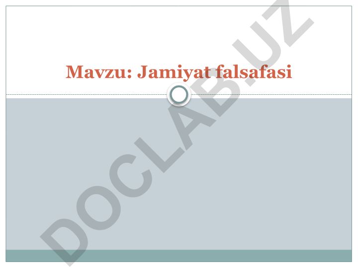 Jamiyat falsafasi