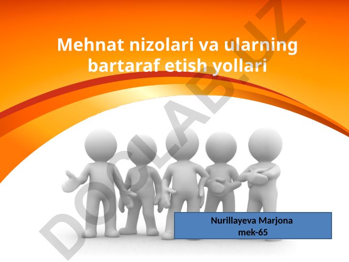 Mehnat nizolari va ularning bartaraf etish yollari