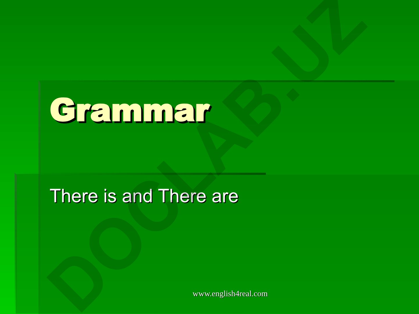 There is va There are qoidalari va joylashuv predloglari