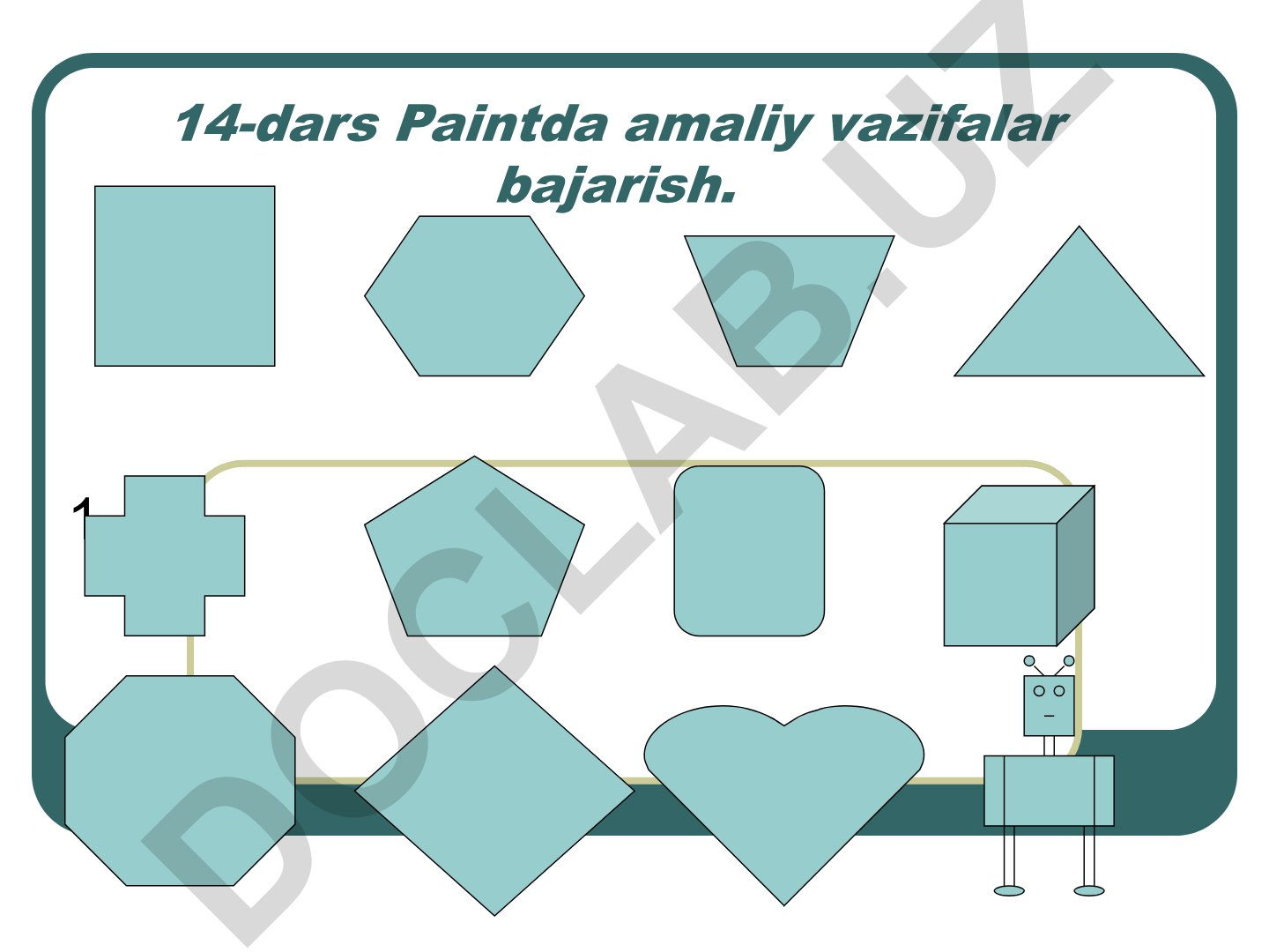Paint dasturida amaliy vazifalar bajarish