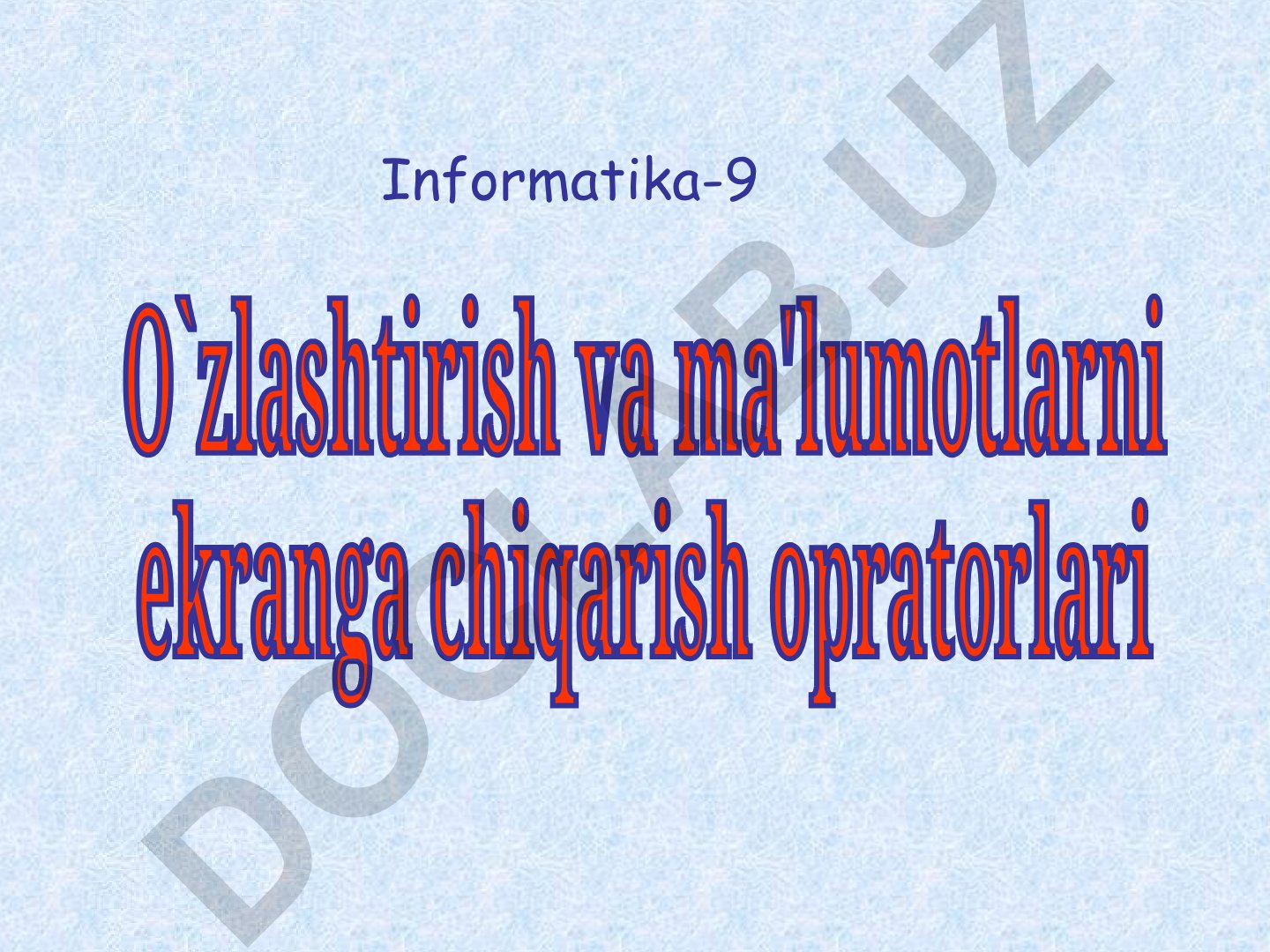 Paskal dasturlash tilida o'zlashtirish operatori va o'zgaruvchilar