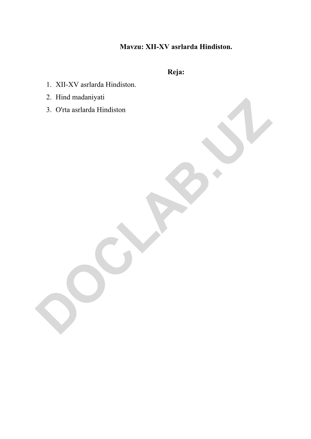 XII-XV asrlarda Hindiston