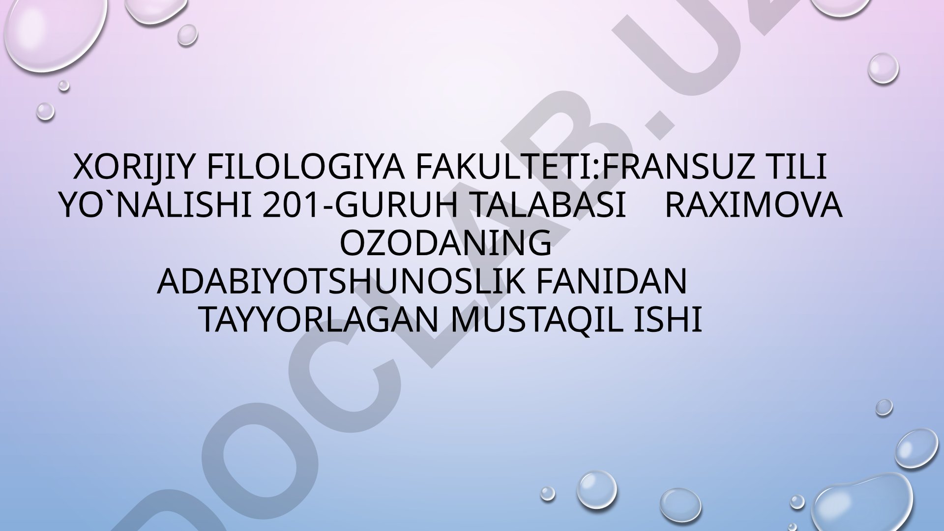 Badiiy asarga xos xususiyatlar: shakl va mazmun mutanosibligi