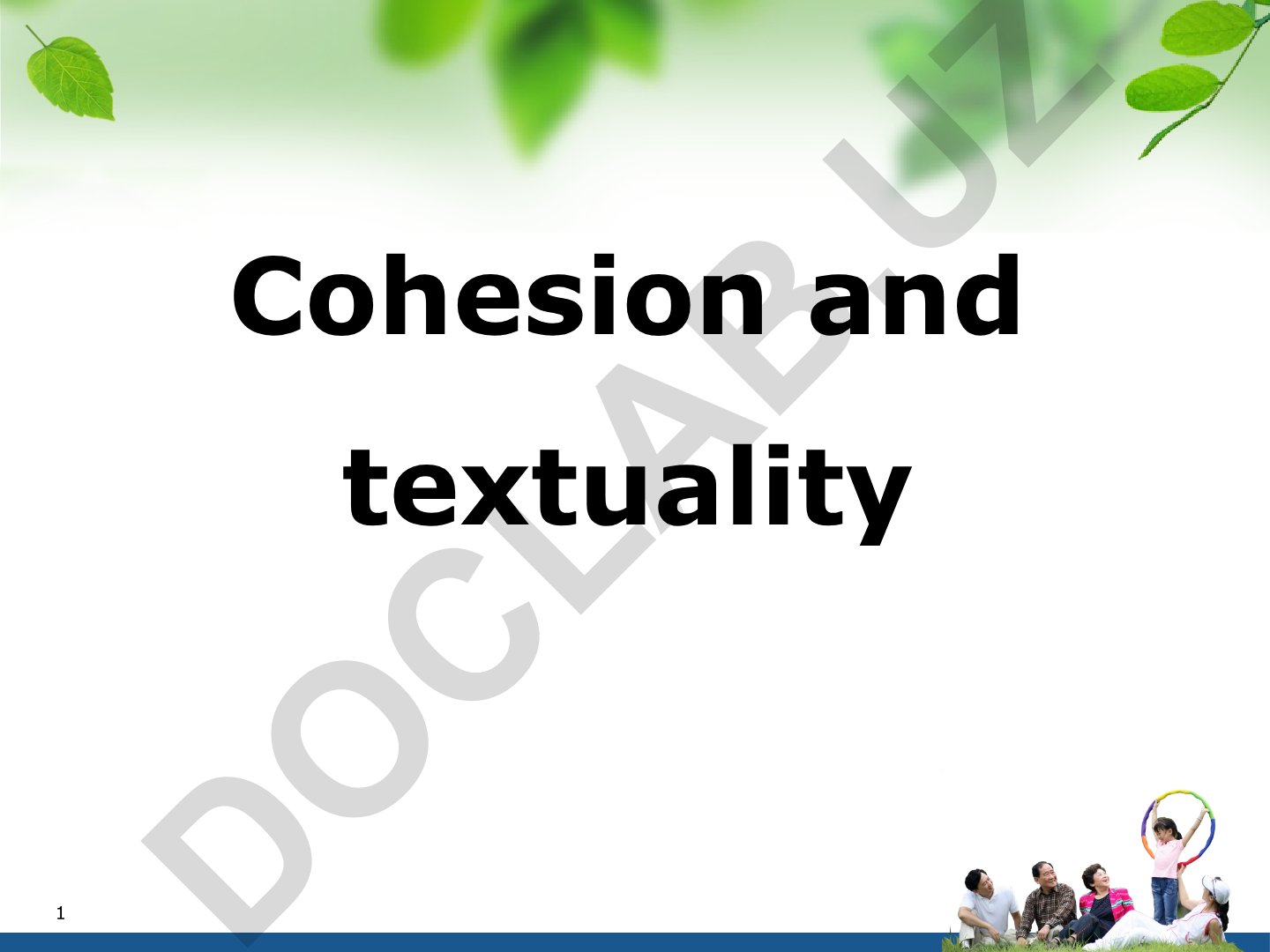 Cohesion and coherence in text analysis