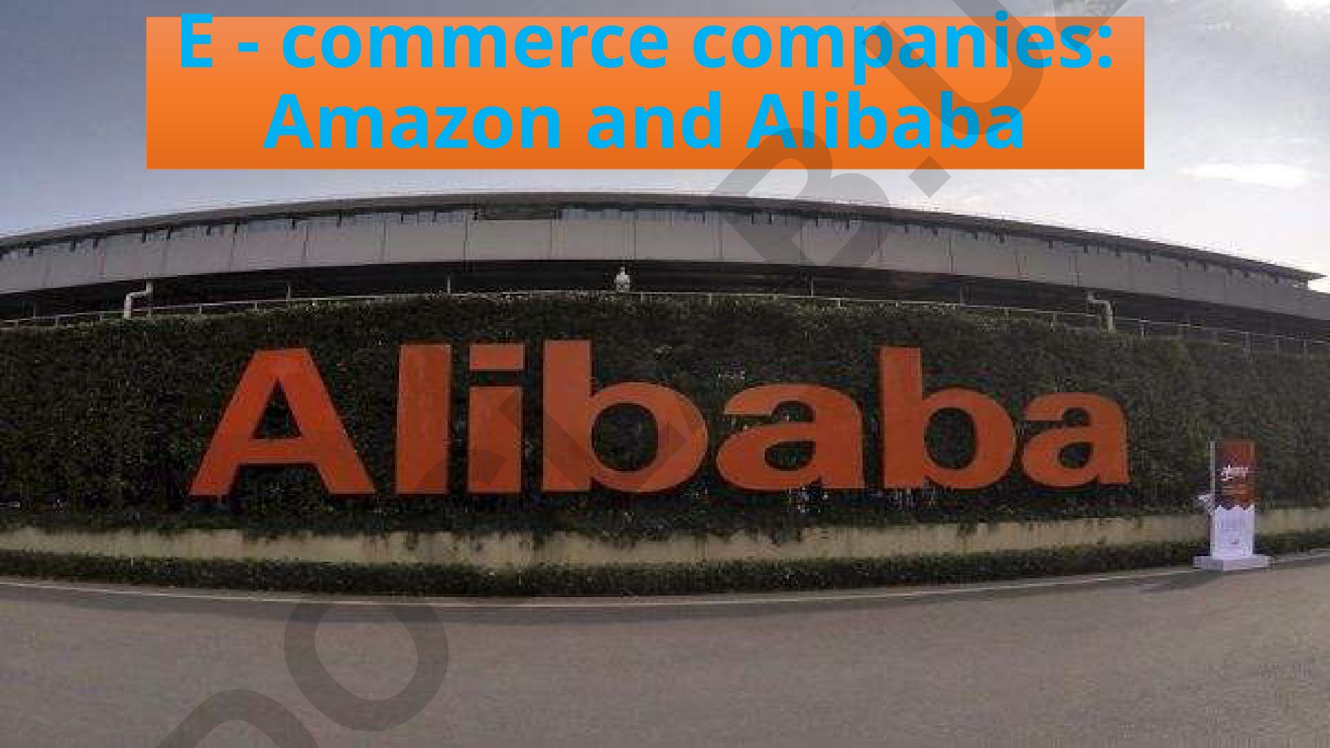 Amazon va Alibaba elektron tijorat kompaniyalari