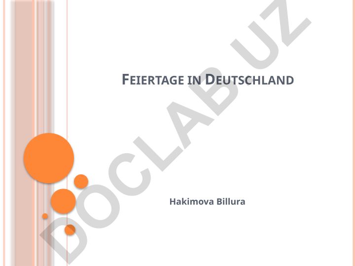 Feiertage in Deutschland