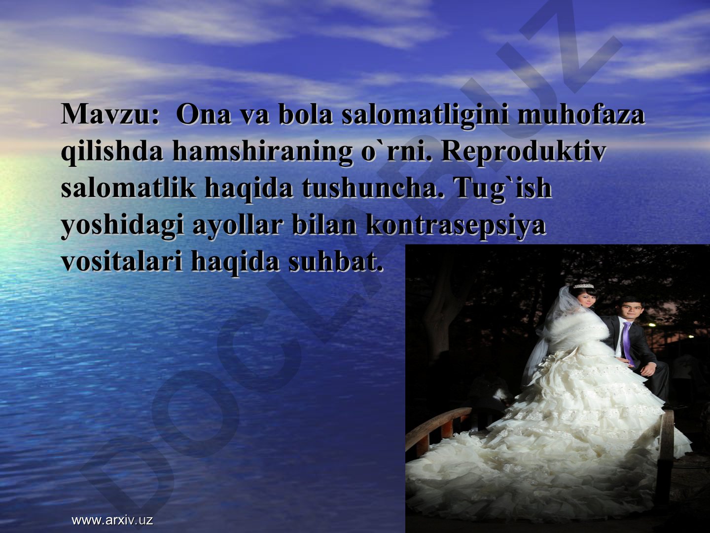 Ona va bola salomatligini muhofaza qilishda hamshiraning o`rni