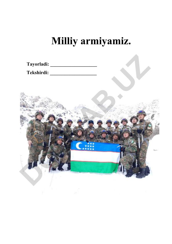 Milliy armiyamiz va Mudofaa doktrinasi yangilanishi