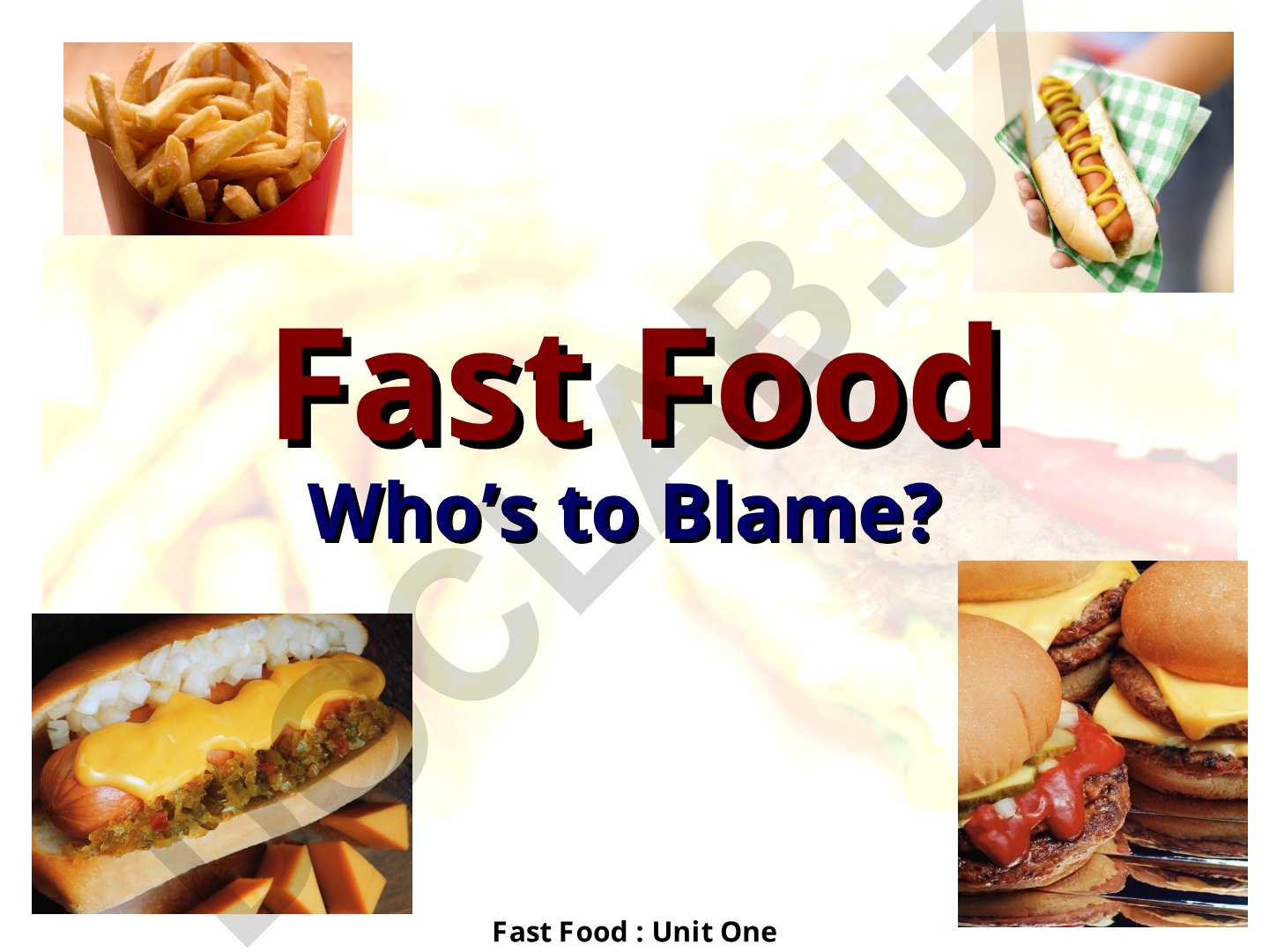 Fast Food: America's Growing Weight Problem and Responsibility