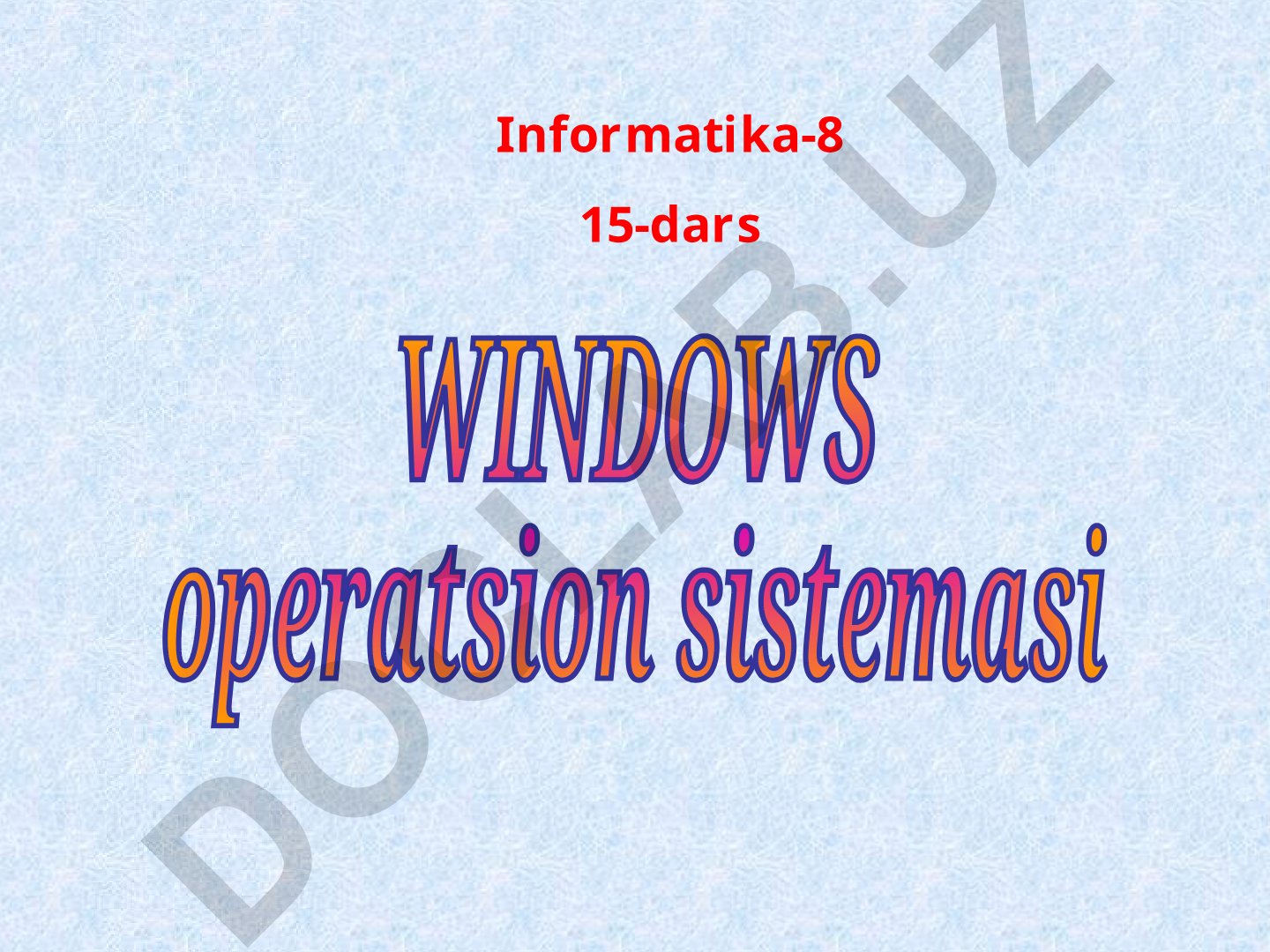 Windows operatsion sistemasi naqllarining yaratilish davrlari