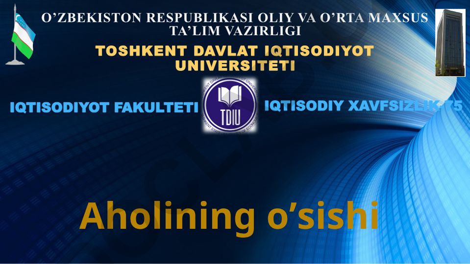 Aholining o'sishi va global demografiya o'zgarishlari