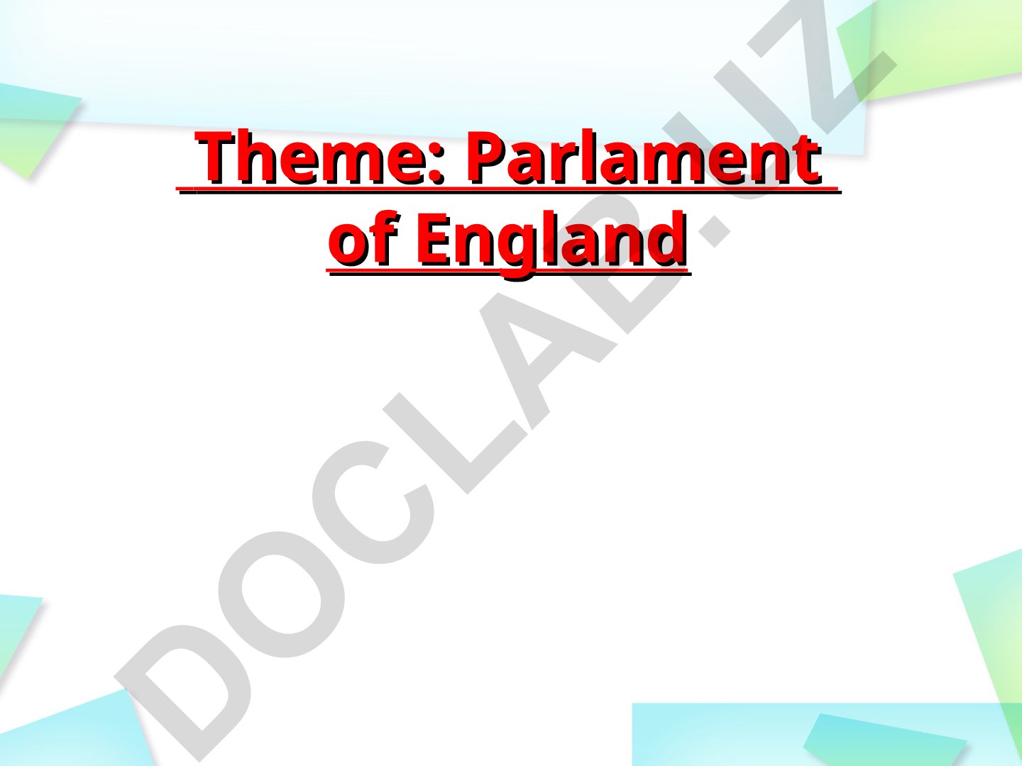 Parlament of England