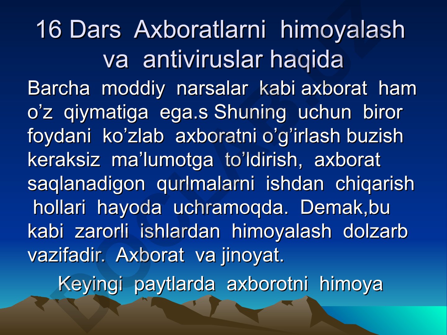Axboratlarni himoyalash va antiviruslar