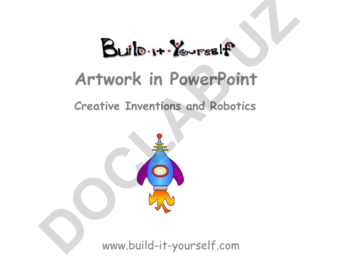 Creative Inventions and Robotics Artwork in PowerPoint