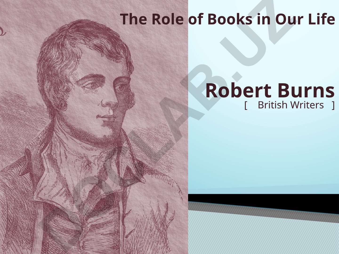 Robert Burns va adabiyotning hayotimizdagi roli
