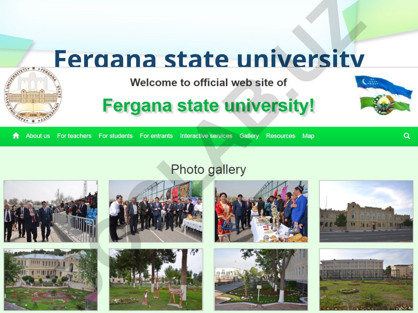 Fergana State University tarixi va rivojlanishi