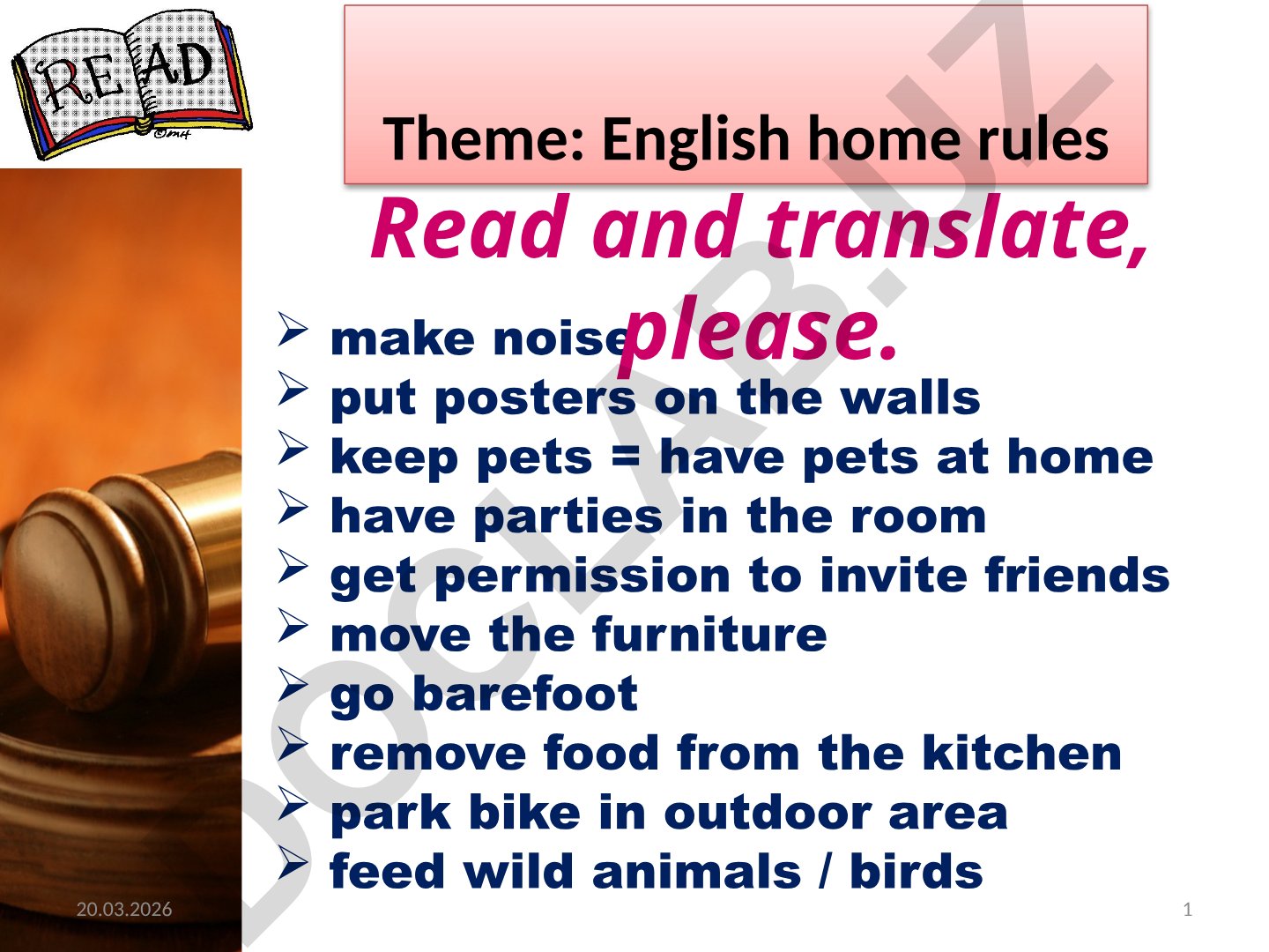 English home rules