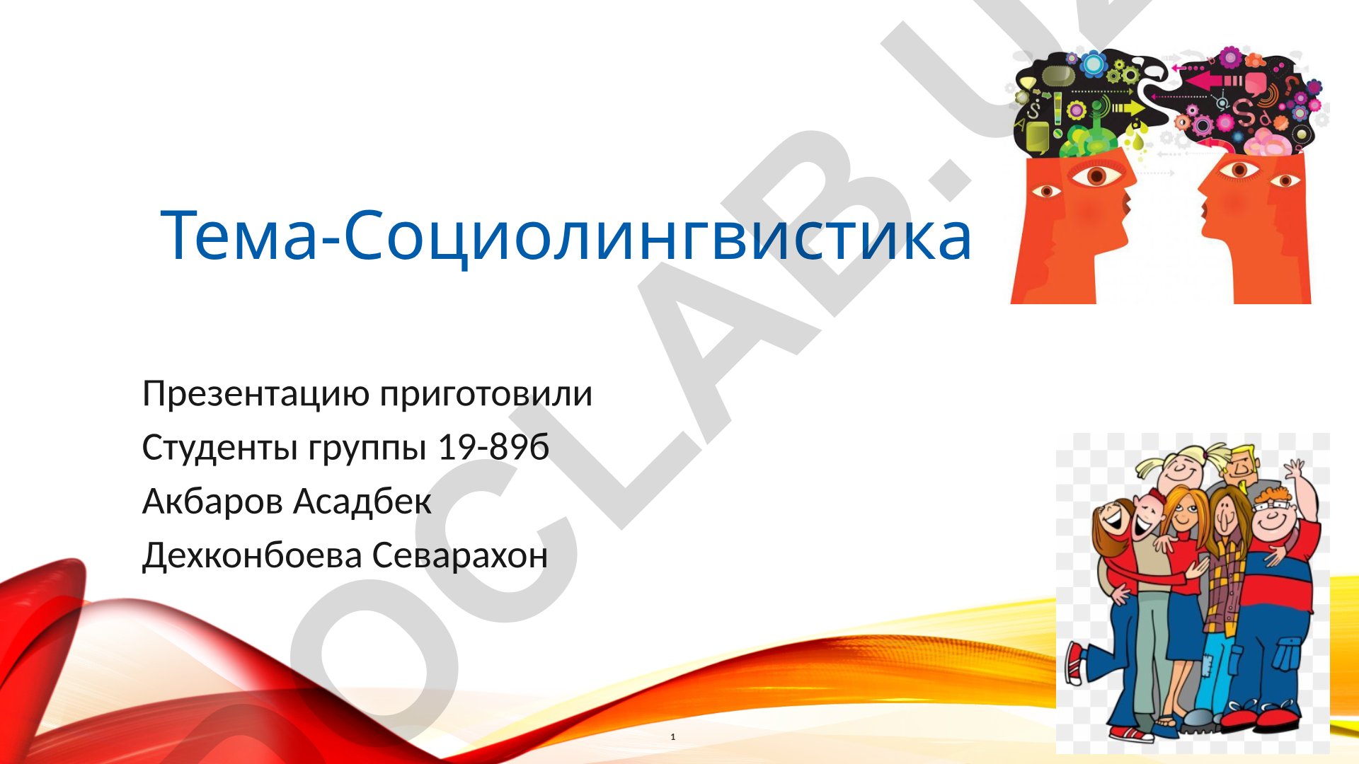 Социолингвистика