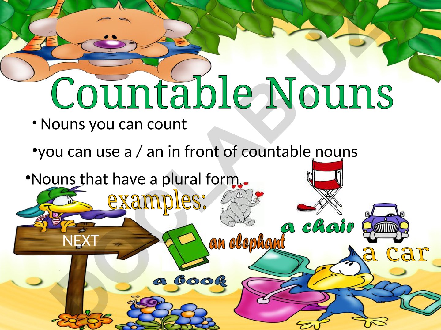Countable and Uncountable Nouns in English
