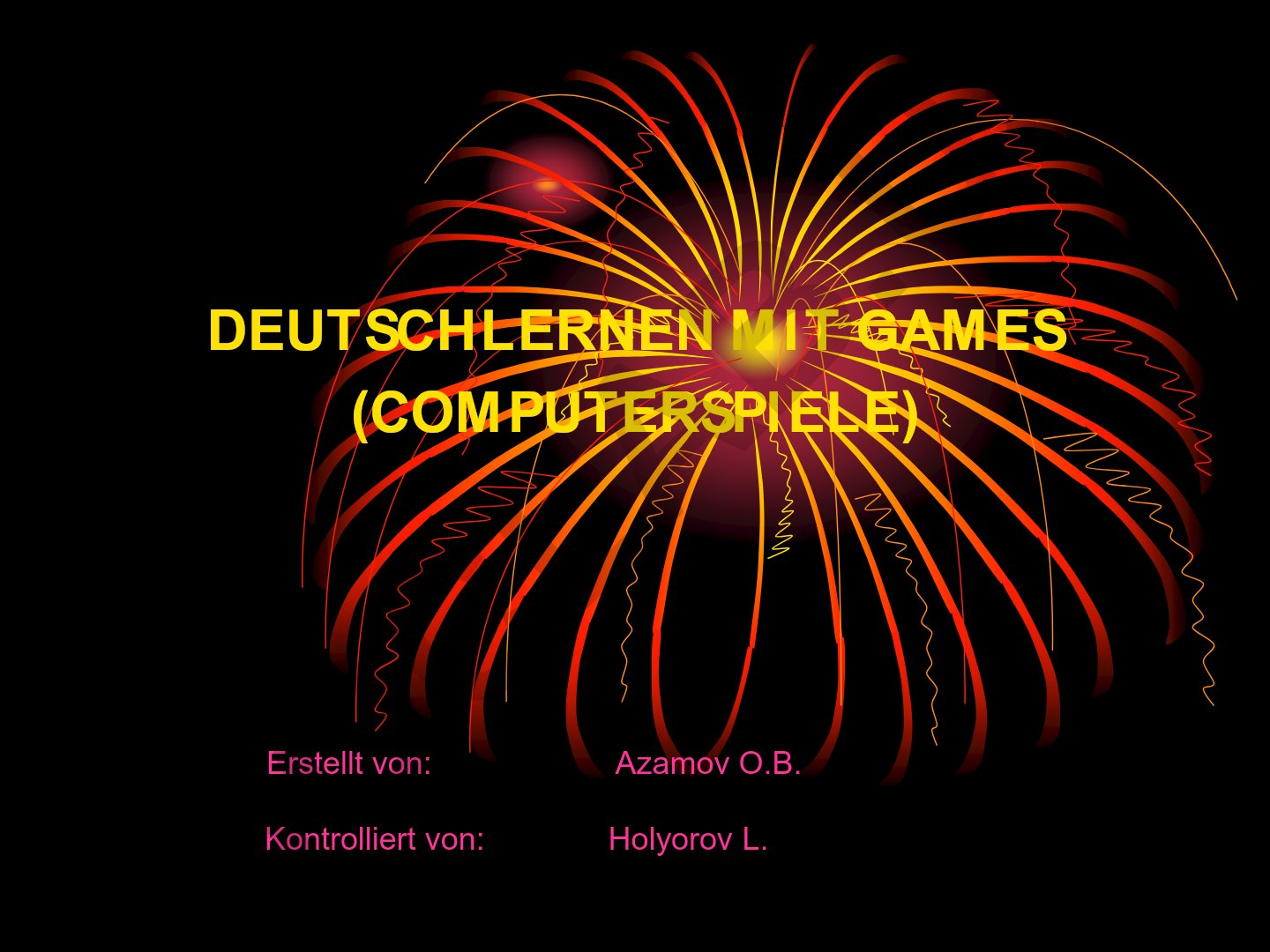 Deutschlernen mit Games (Computerspiele)