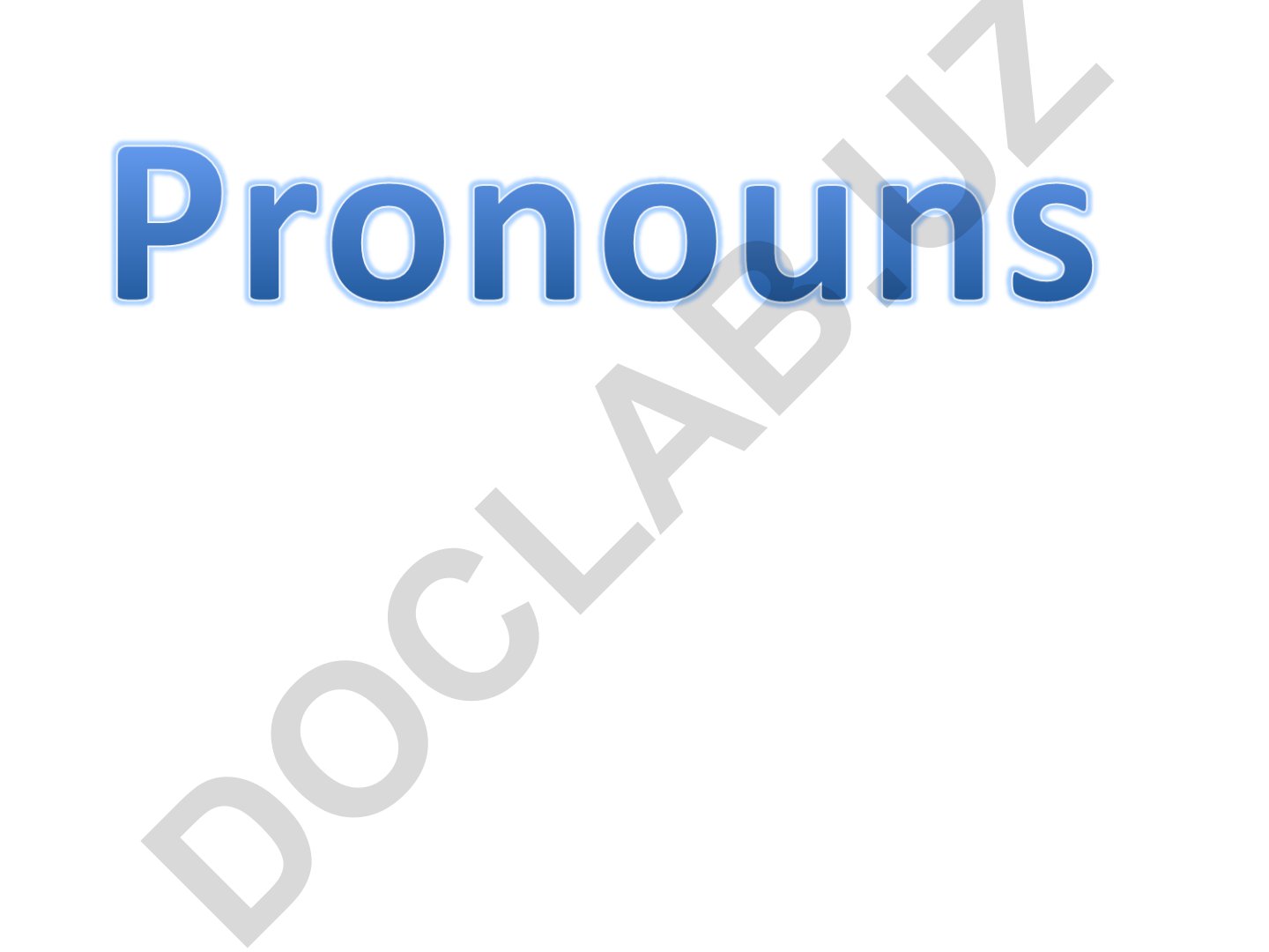 Personal Pronouns in English Grammar