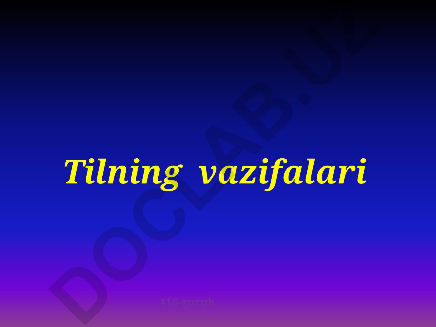 Tilning vazifalari va ijtimoiy tabiati