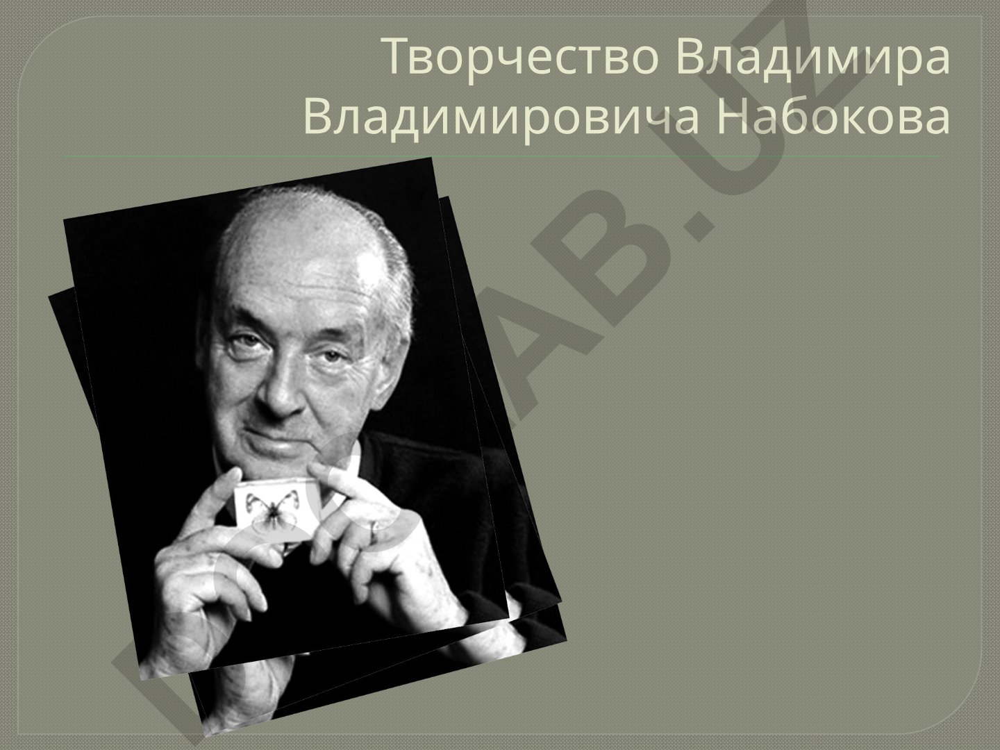 Творчество Владимира Владимировича Набокова