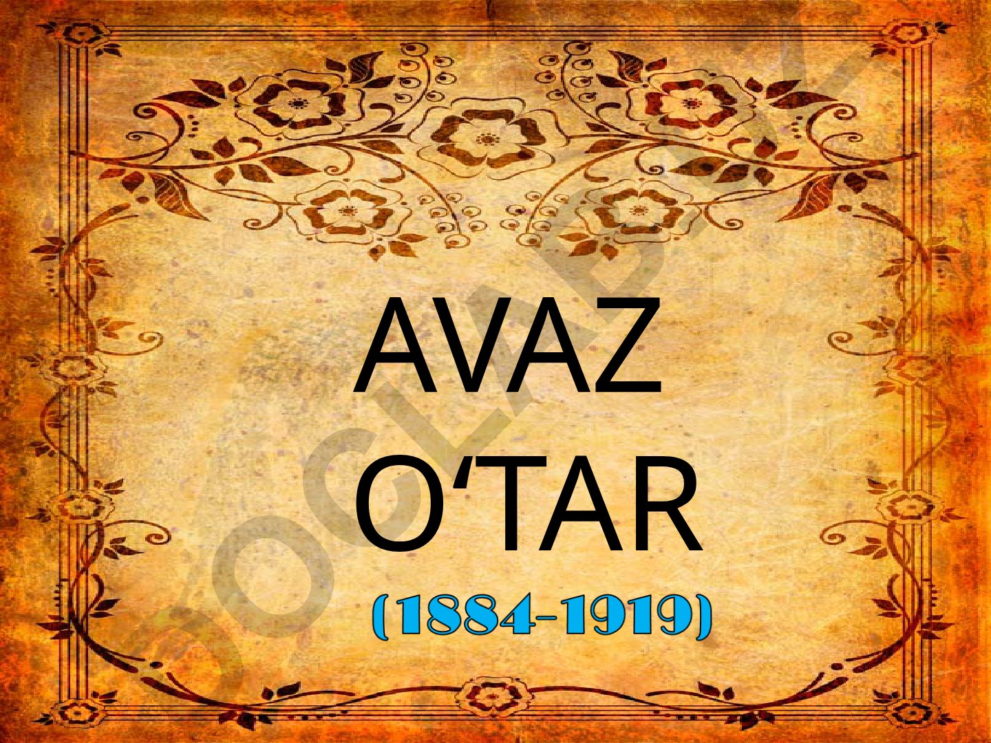 Avaz O‘tar hayoti va ijodi