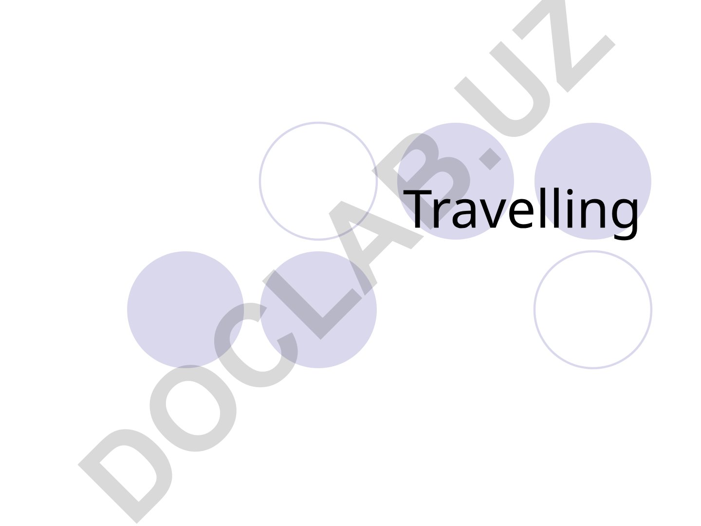 Avtomobil va boshqa transport vositalari bilan sayohat qilish