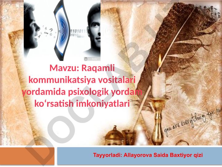 Raqamli kommunikatsiya vositalari yordamida psixologik yordam ko‘rsatish imkoniyatlari