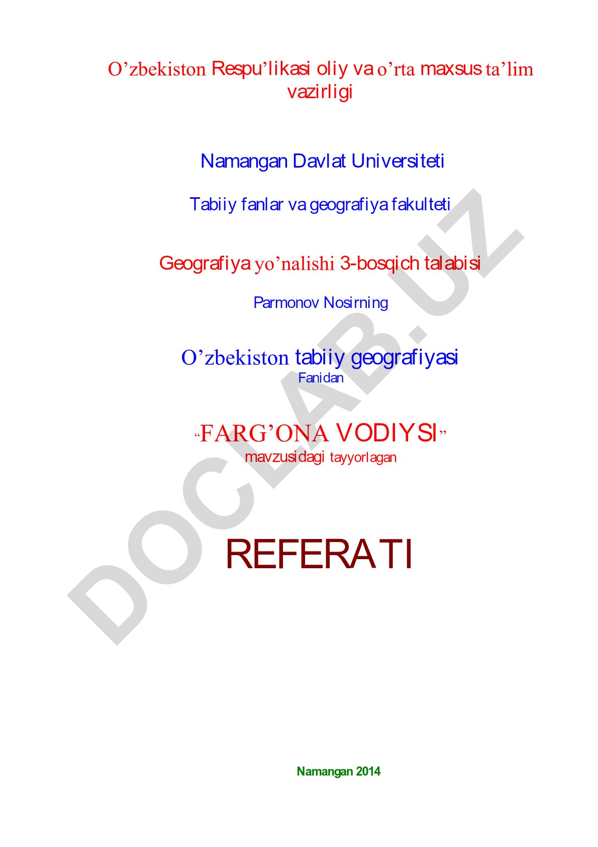 Farg'ona vodiysi