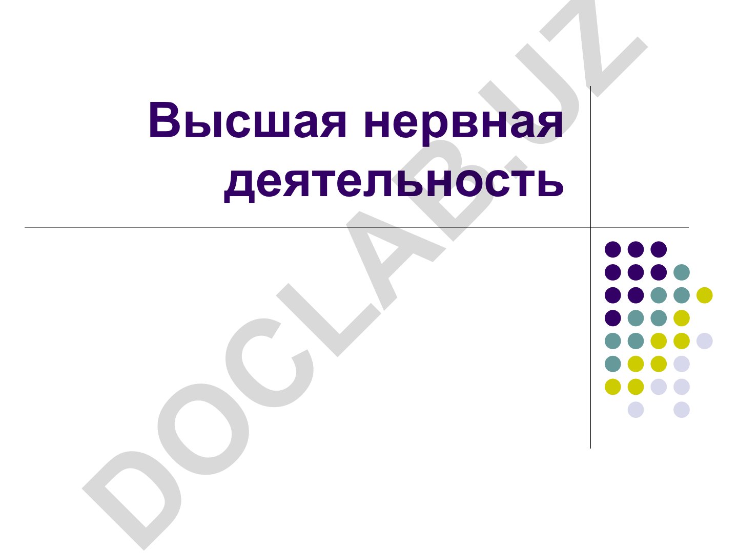 Высшая нервная деятельность и сознание человека
