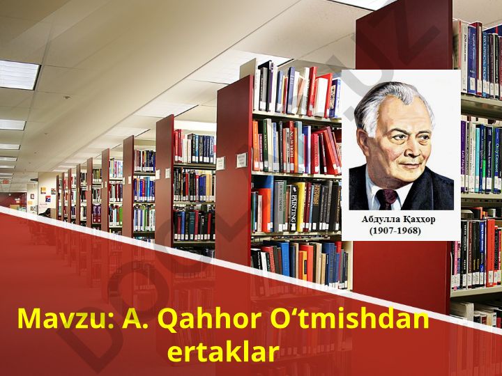 A. Qahhor Oʻtmishdan ertaklar asarining tahlili