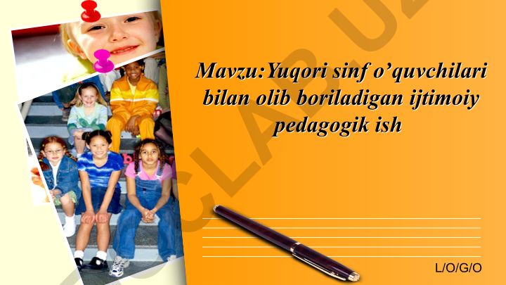 Yuqori sinf o'quvchilari bilan olib boriladigan ijtimoiy pedagogik ish