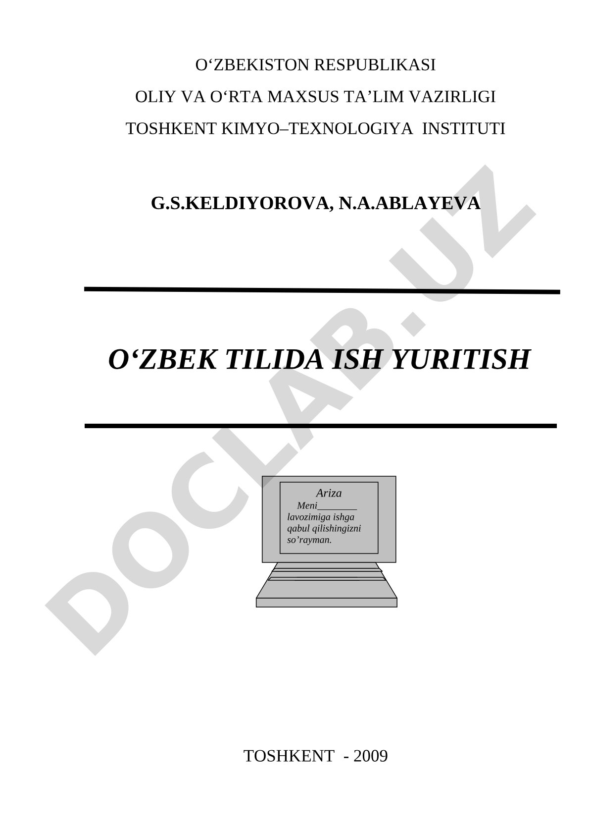 O'zbek tilida ish yuritish