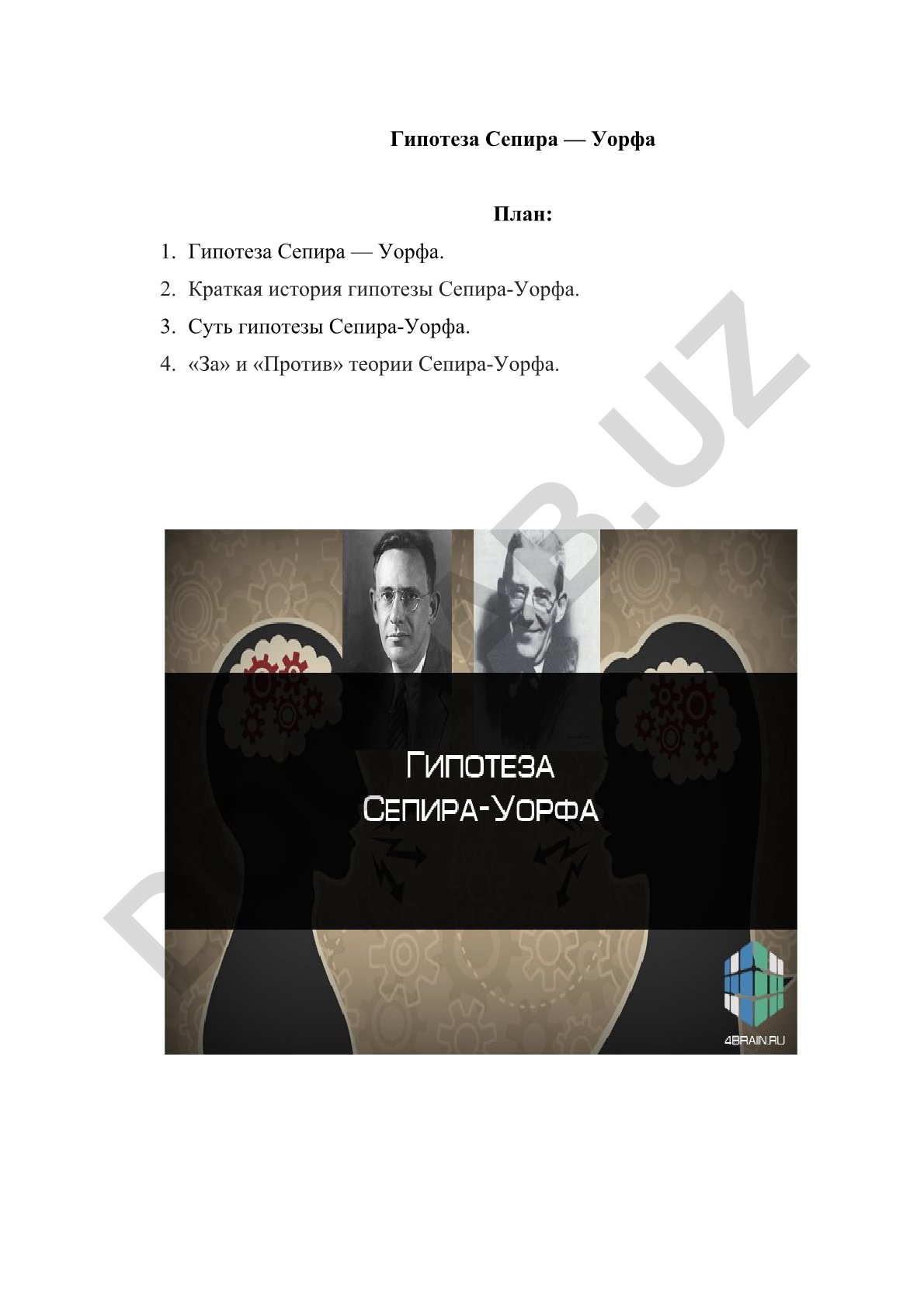 Гипотеза Сепира — Уорфа