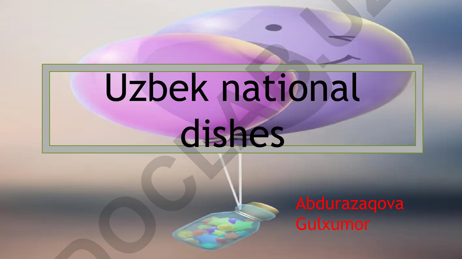 O'zbek milliy taomlari