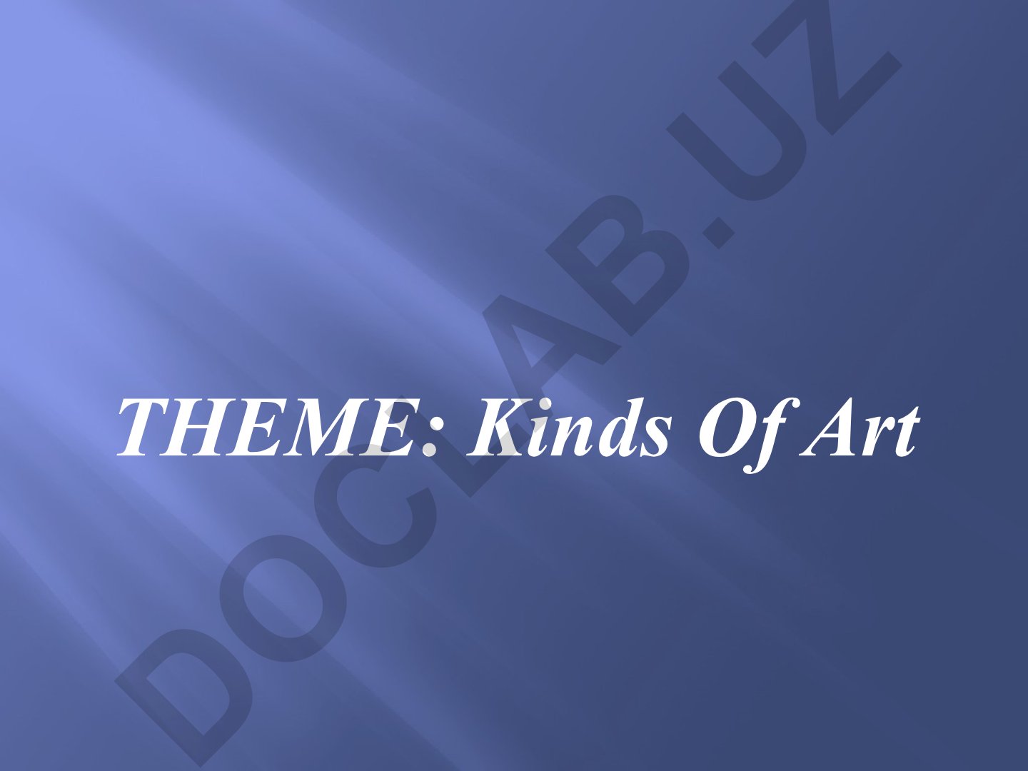 Kinds Of Art