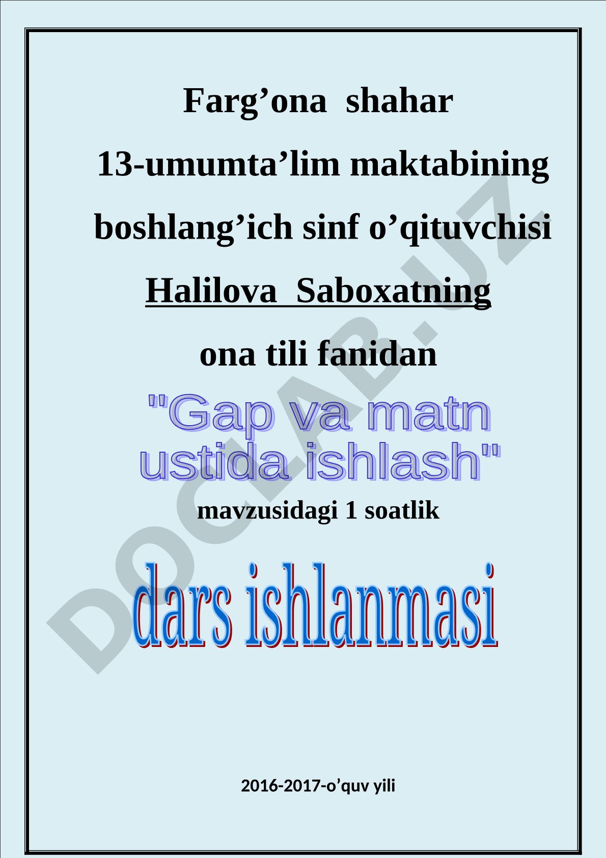 Gap va matn ustida ishlash. 149-151-mashqlar