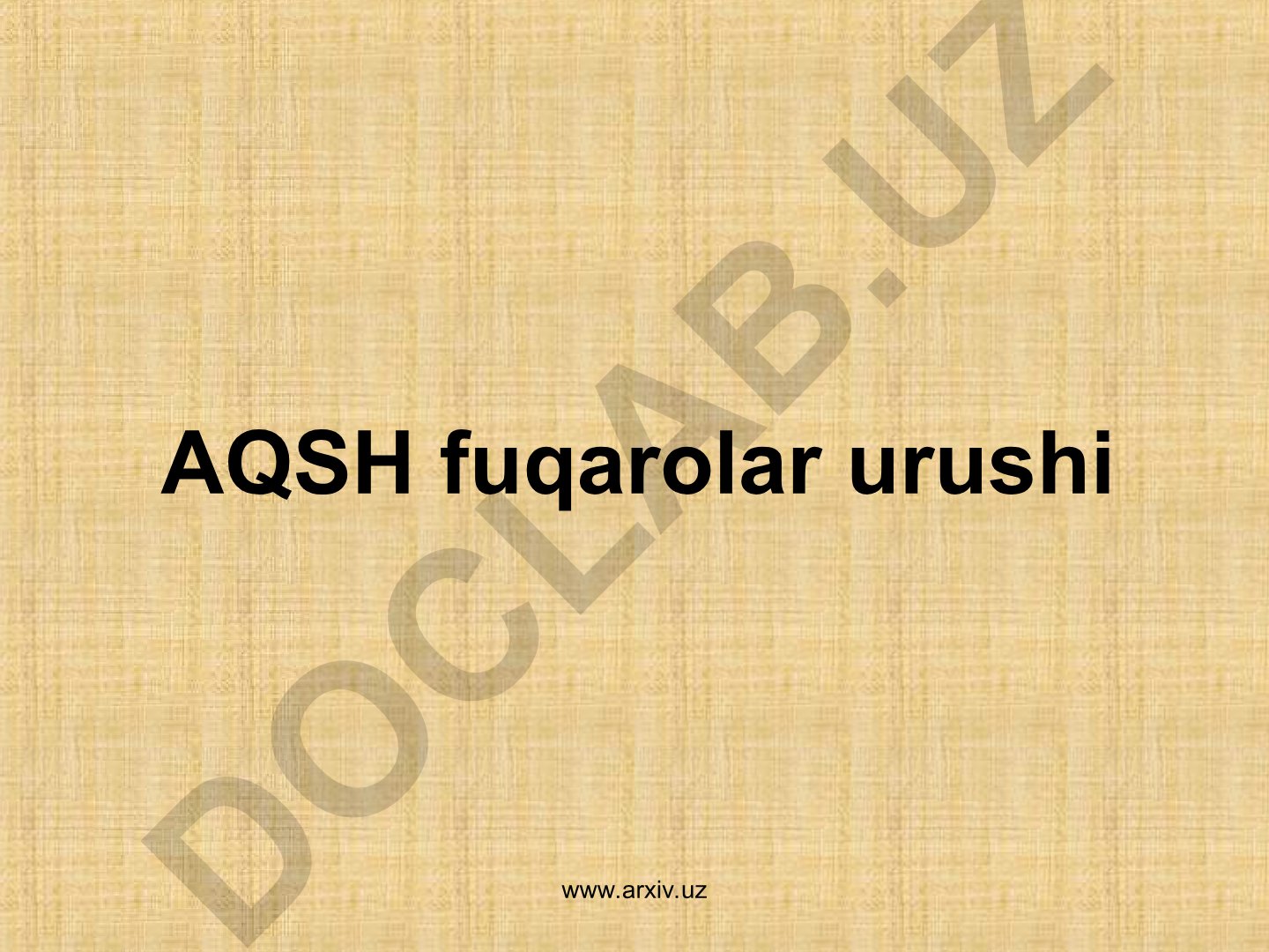 AQSH fuqarolar urushi boshlanishi va Kanzas voqealari