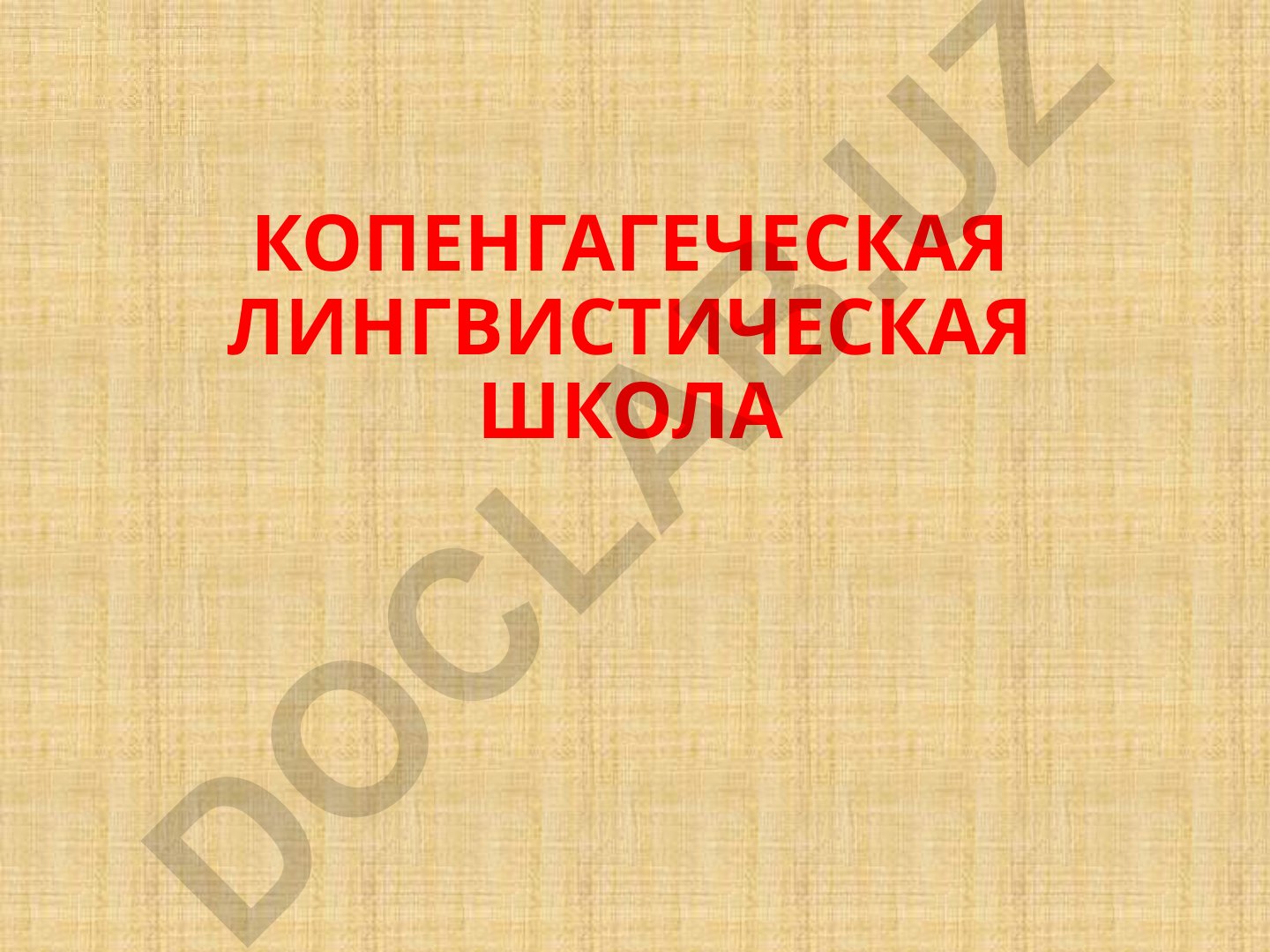 Копенгагенская лингвистическая школа и глоссематика Л. Ельмслева