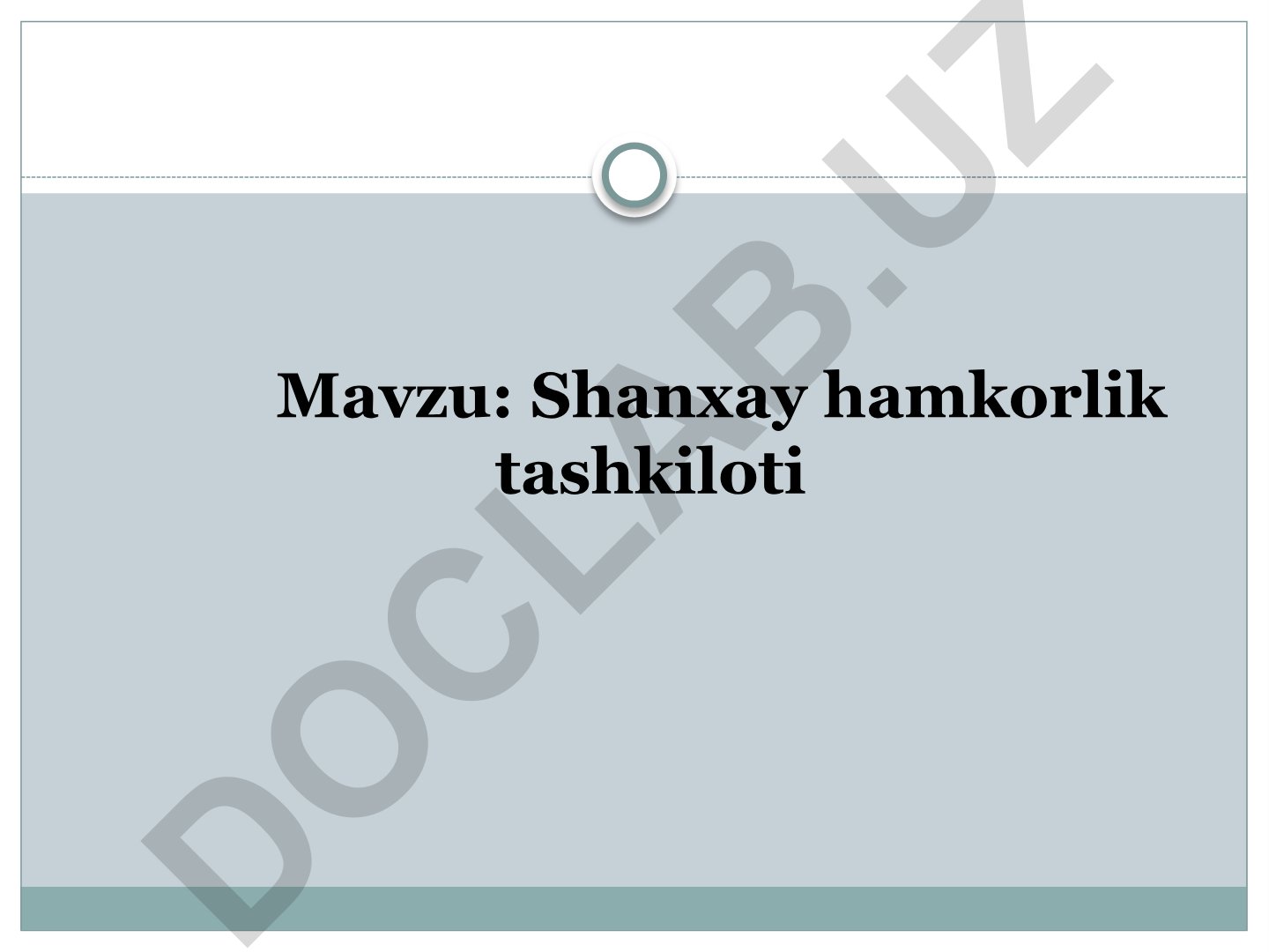 Shanxay hamkorlik tashkiloti