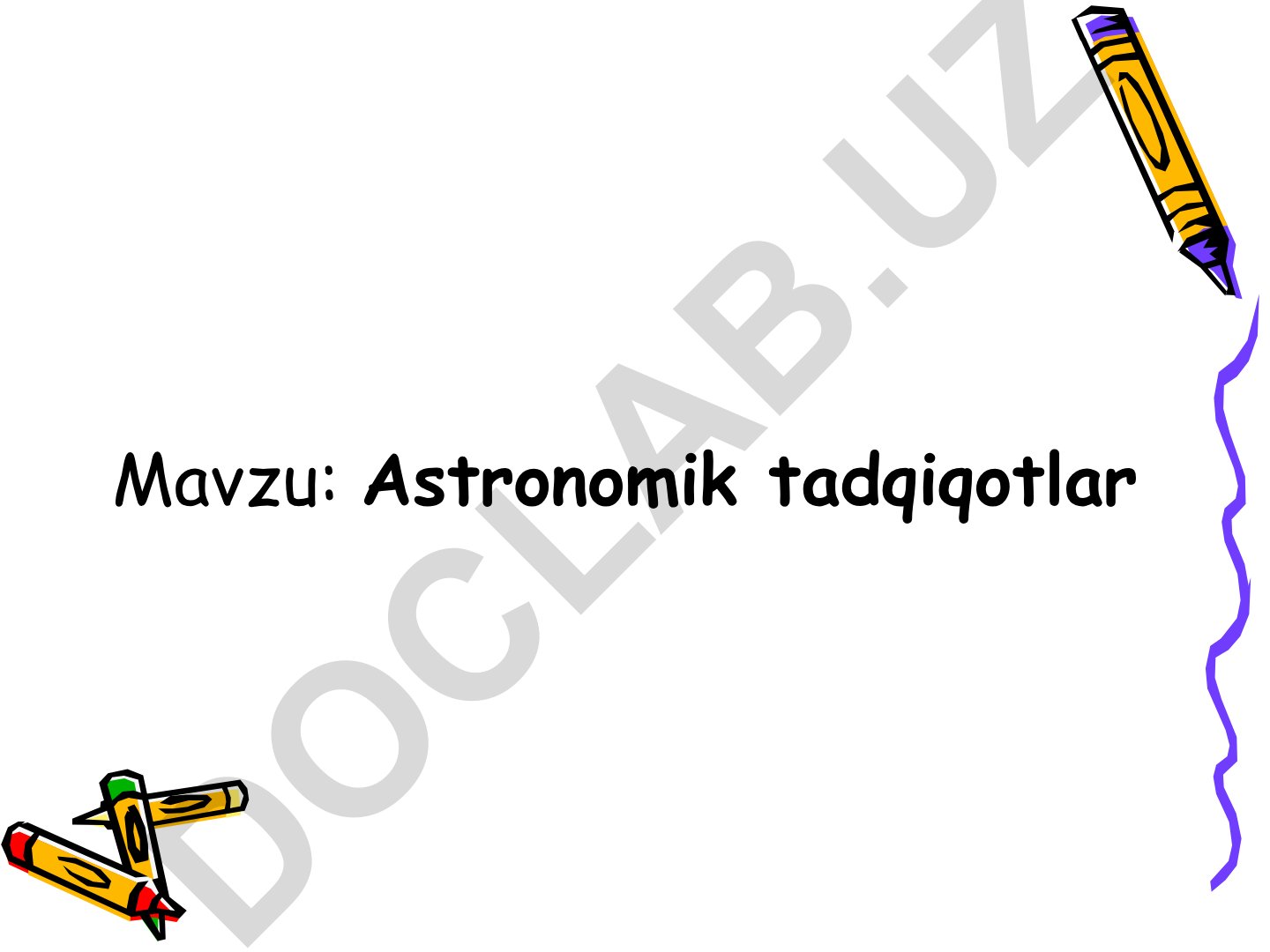 Astronomik tadqiqotlar