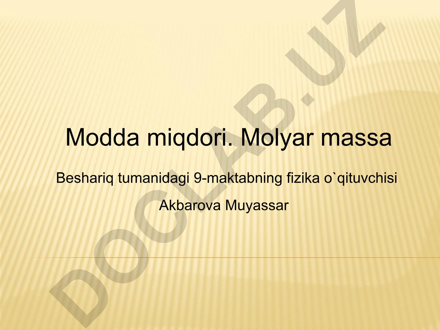 Modda miqdori, Avagadro doimiysi va Molyar massa