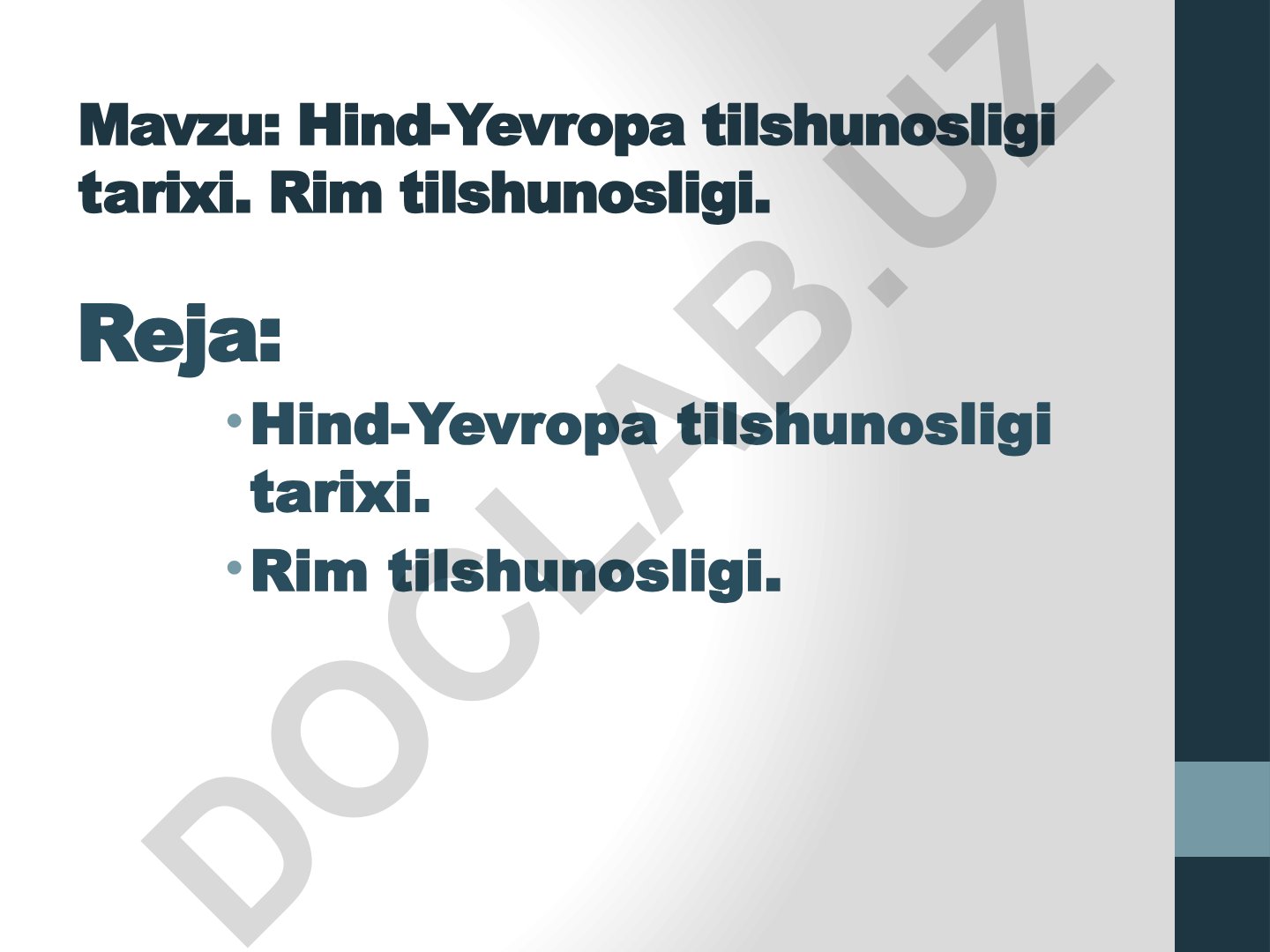 Hind-Yevropa tilshunosligi tаrixi. Rim tilshunosligi