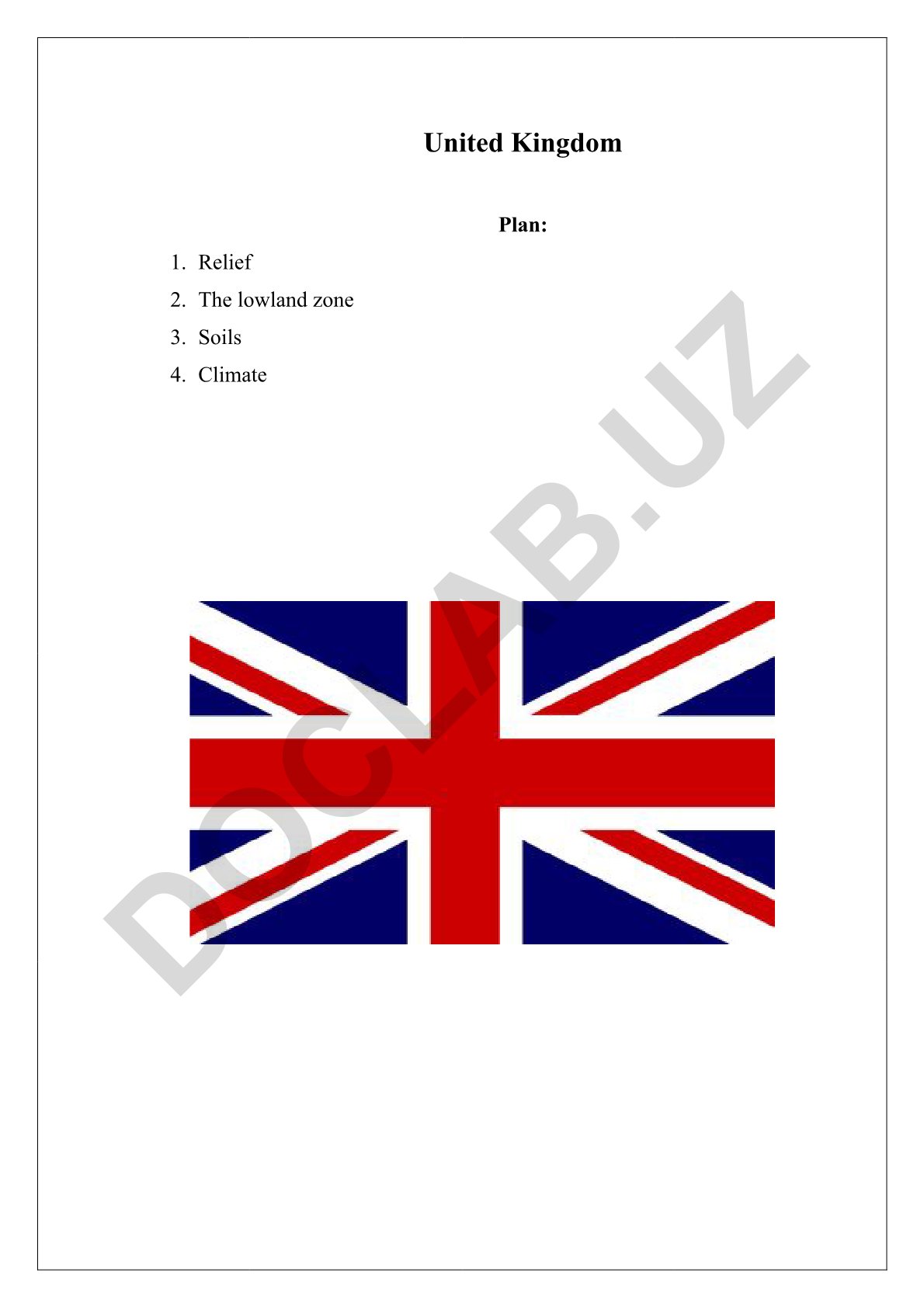 United Kingdom: geography, history and major cities