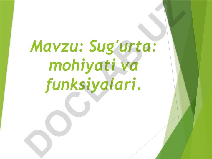 Sug'urta: mohiyati va funksiyalari
