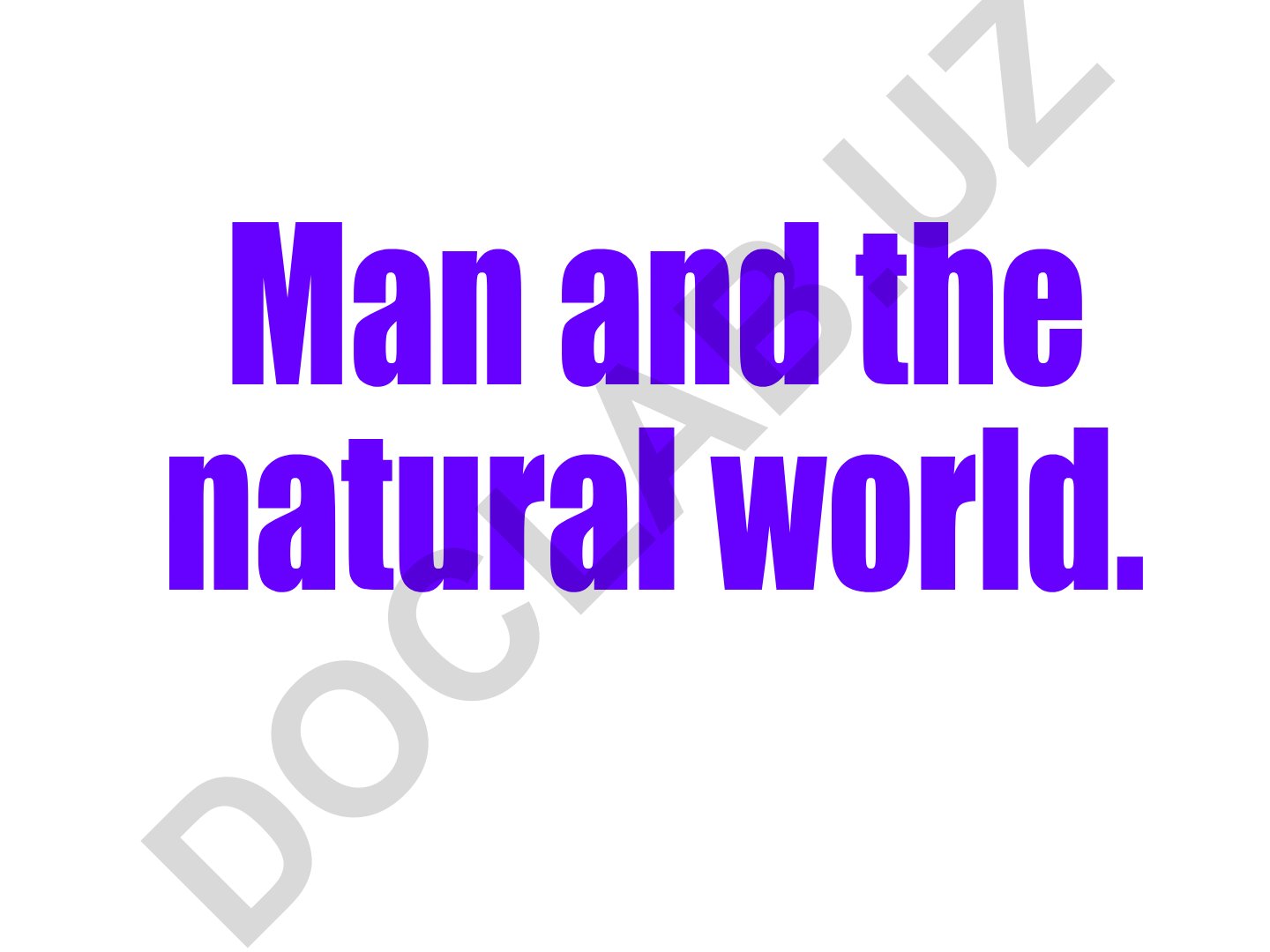 Environmental problems and human ecology