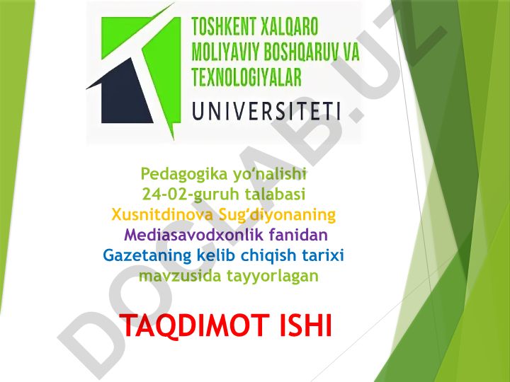 Gazetaning kelib chiqish tarixi