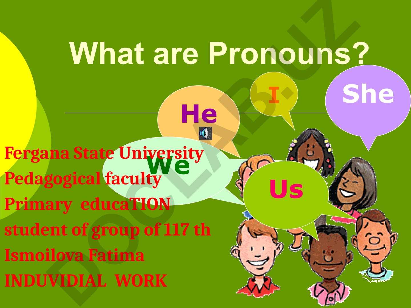 What are pronouns? English grammar lesson